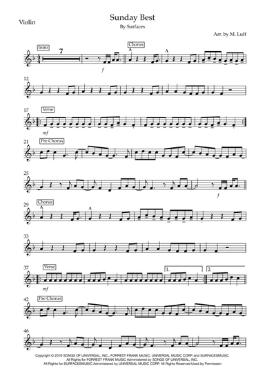Sunday Best (arr. Matt Luff)