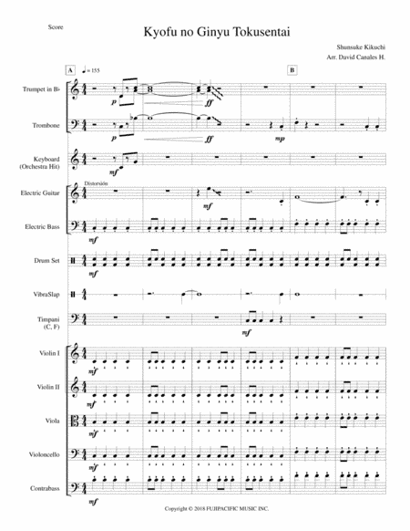 Kyofu No Ginyu (arr. David Canales H.)