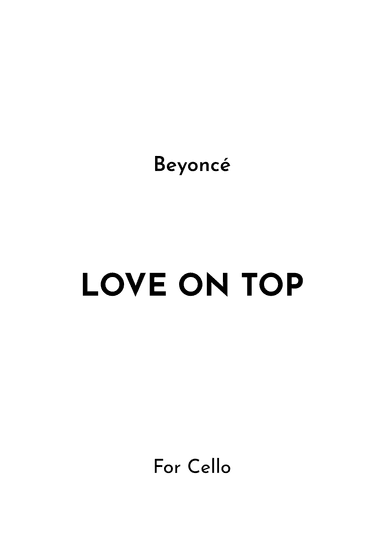 Love On Top (arr. Jireh J.)