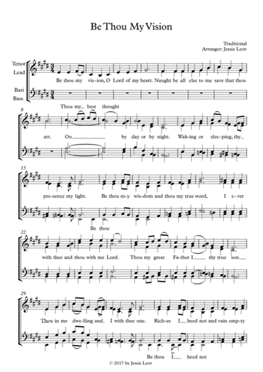 Be Thou My Vision (arr. Jessie Leov)
