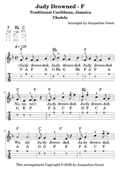 Judy Drowned (arr. Jacqueline Grant)