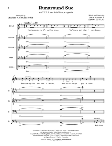 Runaround Sue (arr. Charles A. Gravenhorst)