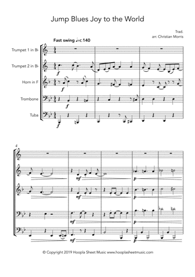 Jump Blues Joy to the World (arr. Hoopla Sheet Music)