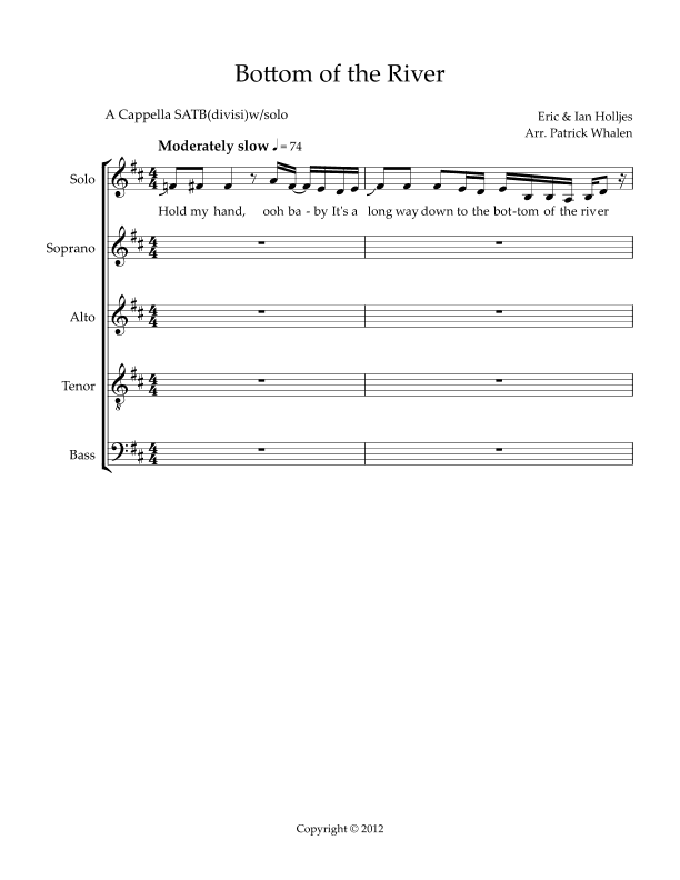 Bottom Of The River (arr. Patrick Whalen)