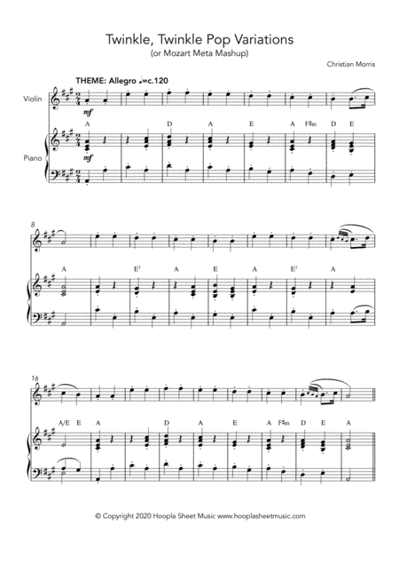 Twinkle, Twinkle Pop Variations (Twinkle, Twinkle Little Star) (arr. Hoopla Sheet Music)