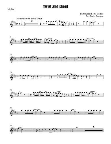 Twist And Shout (arr. Oswin Carruido)