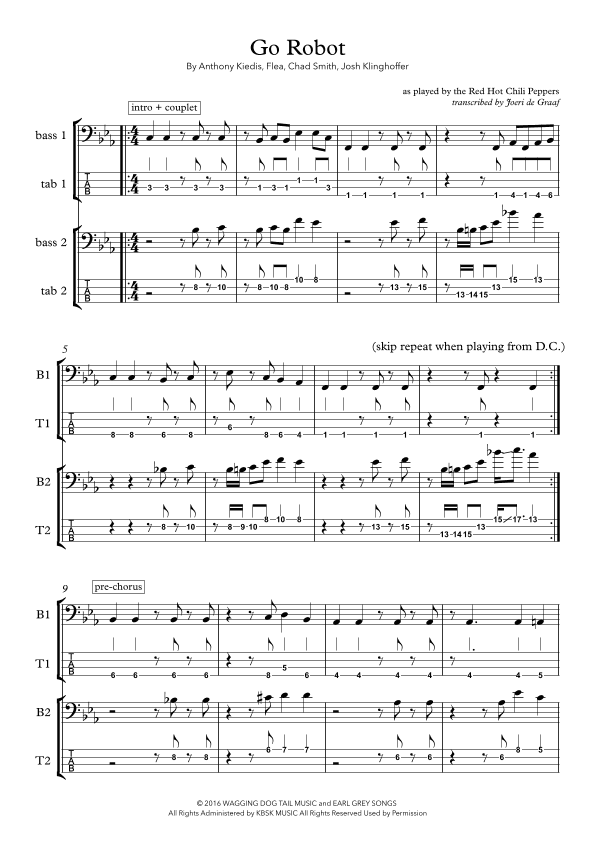 Go Robot (arr. Joeri de Graaf)
