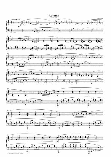 Seasons Suite for Piano, Op. 6 - Full Score