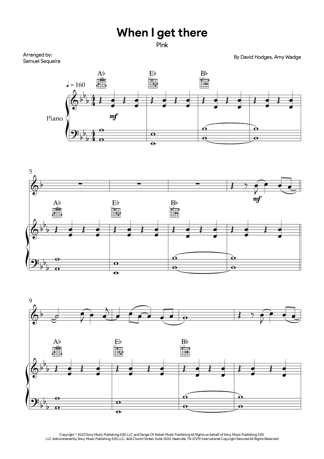 When I Get There (arr. Samuel Sequeira)