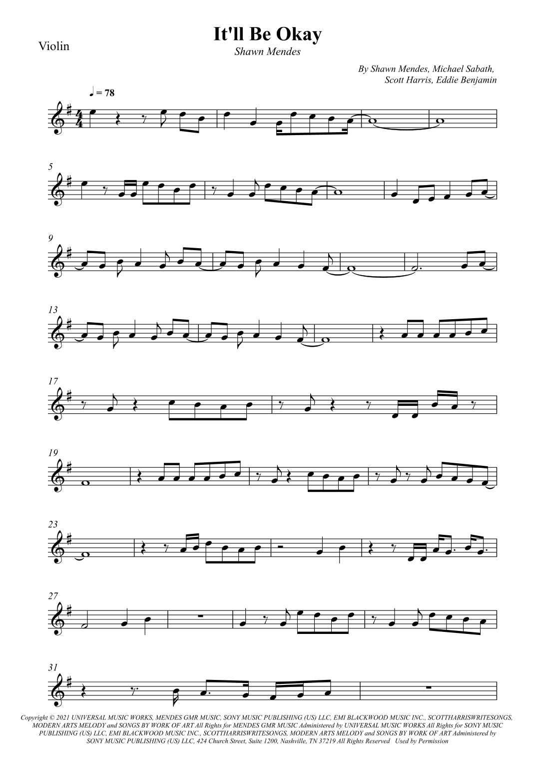 It'll Be Okay (arr. Wesley S. SIlva)