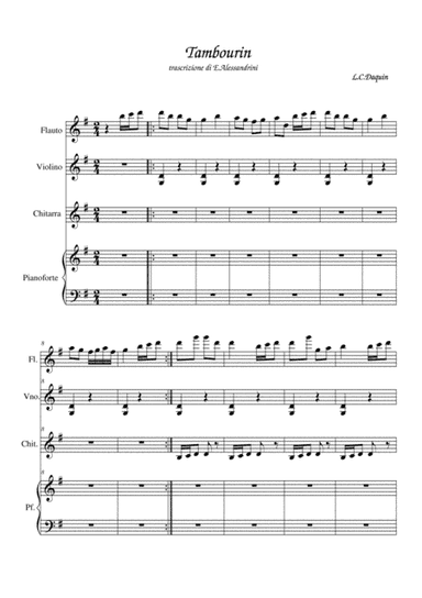 Tambourin (arr. Ester Alessandrini)