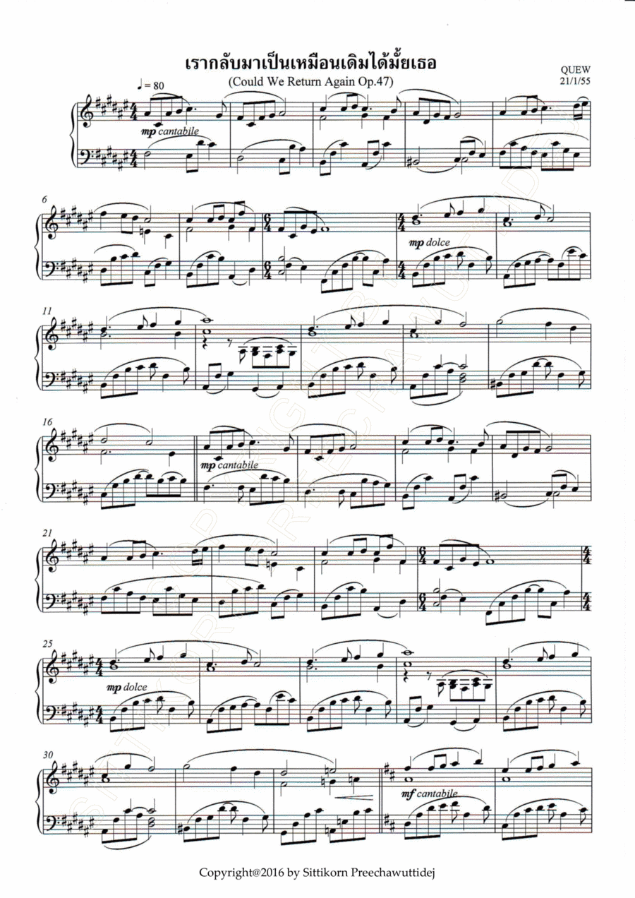 Op.47 Could We Return Again [Dr.QUEW]