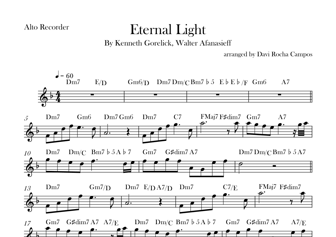 Eternal Light (arr. Davi Rocha Campos)