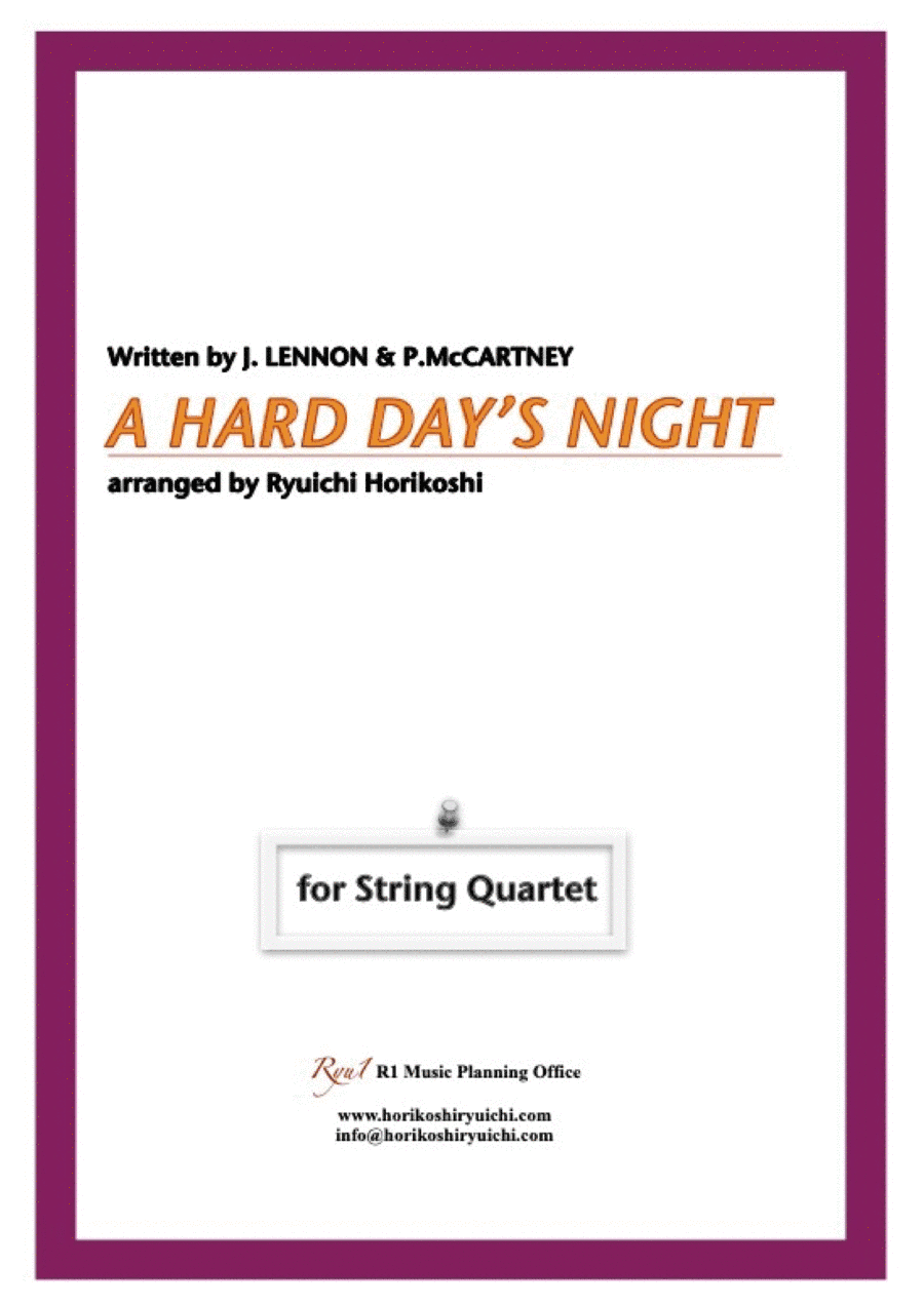 A Hard Day's Night (arr. Ryuichi Horikoshi)