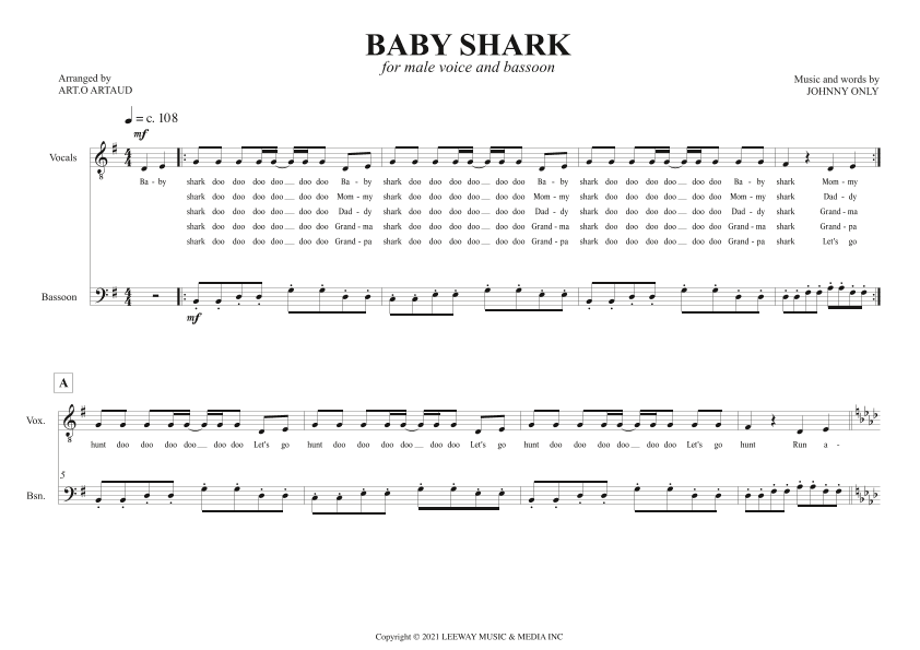 Baby Shark (arr. Art.o Artaud)