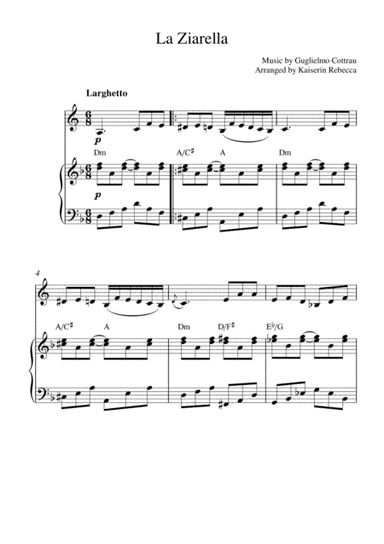 La Ziarella (horn in F solo and piano accompaniment) (arr. Kaiserin Rebecca)