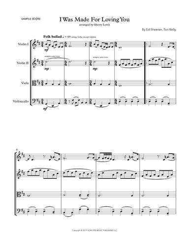 I Was Made For Loving You (arr. Sherry Lewis)