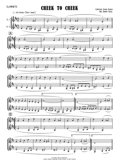 Cheek To Cheek (arr. Rammy Music)