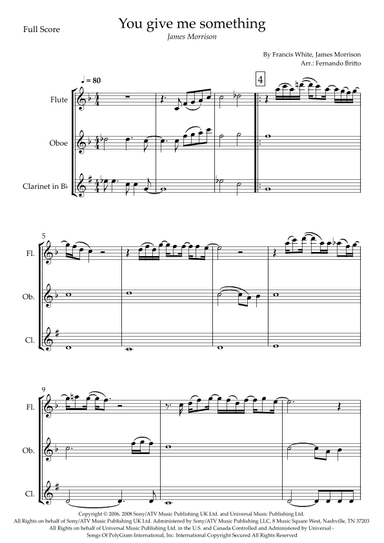 You Give Me Something (arr. Fernando Britto)