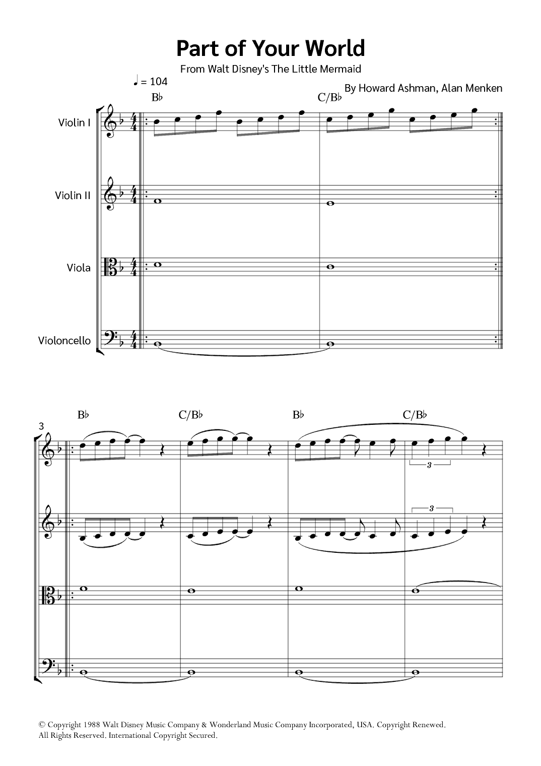 Part Of Your World (reprise) (arr. Jackson Spindler)