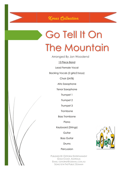 Go Tell It On The Mountain (arr. Jon Woodend)