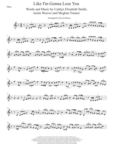 Like I'm Gonna Lose You (arr. Kevin Busse)