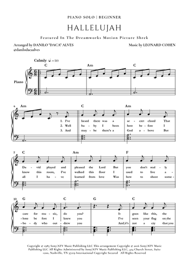 Hallelujah (arr. Danilo "Daca" Alves)
