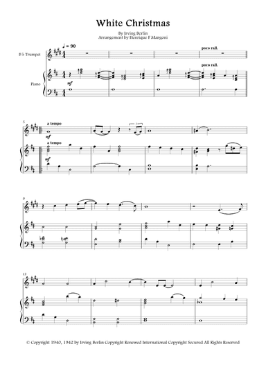 White Christmas (arr. Henrique F Mangoni)