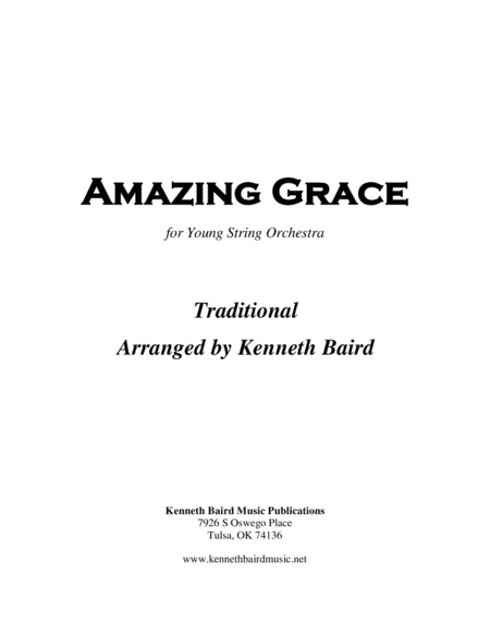 Amazing Grace (arr. Kenneth Baird)