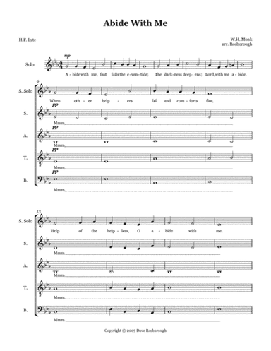 Abide With Me (arr. David Rosborough)