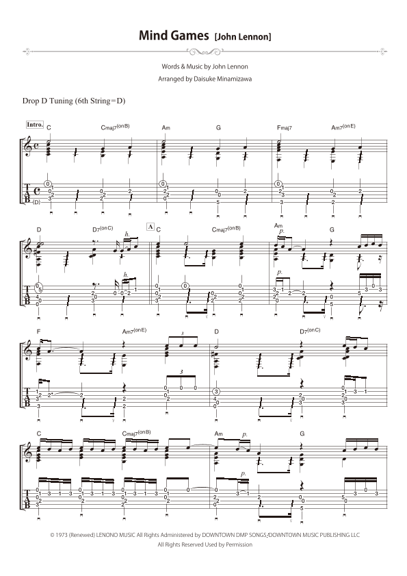 Mind Games (arr. Daisuke Minamizawa)
