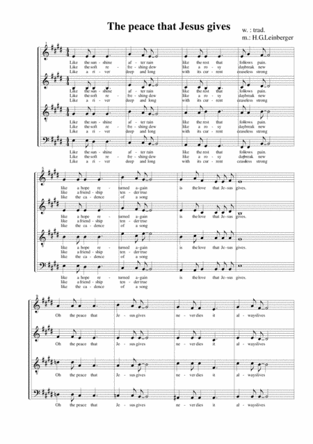 The peace that Jesus gives