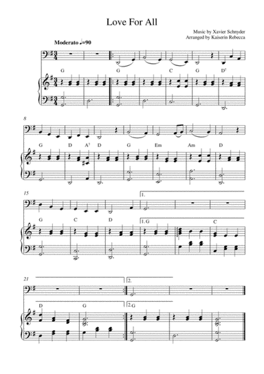 Love For All (arr. Kaiserin Rebecca)