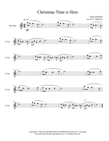 Christmas Time Is Here (arr. B. C. Dockery)