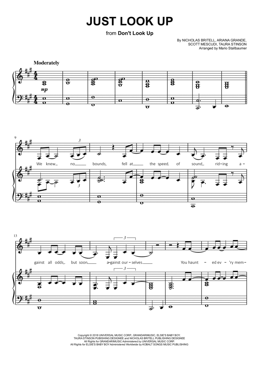 Just Look Up (arr. Mario Stallbaumer)