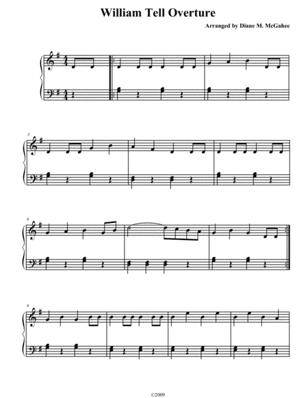 William Tell Overture (arr. Diane M. McGahee)