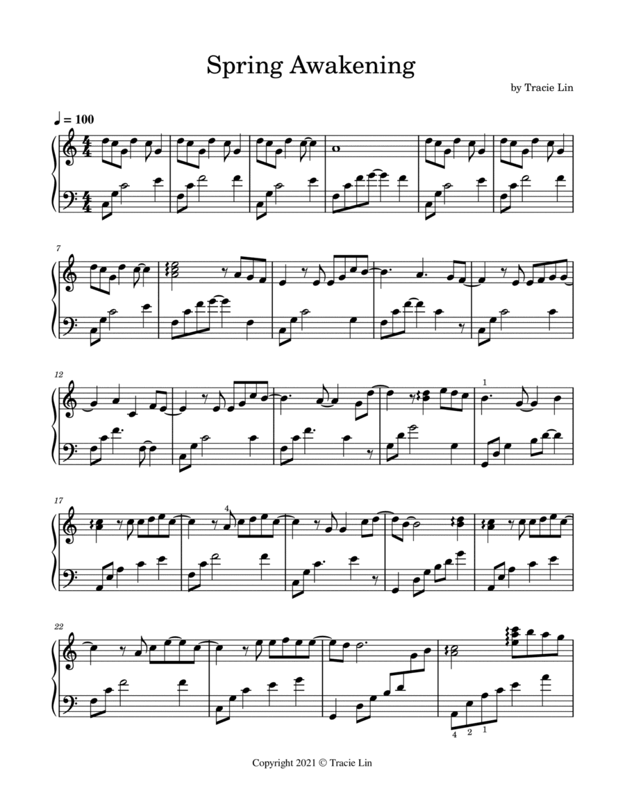 Spring Awakening - Harp Solo
