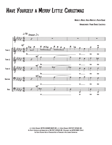 Have Yourself A Merry Little Christmas  from MEET ME IN ST. LOUIS (arr. Frank Daniel Laucerica)