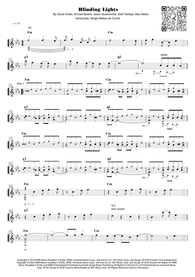 Blinding Lights (arr. Piano)