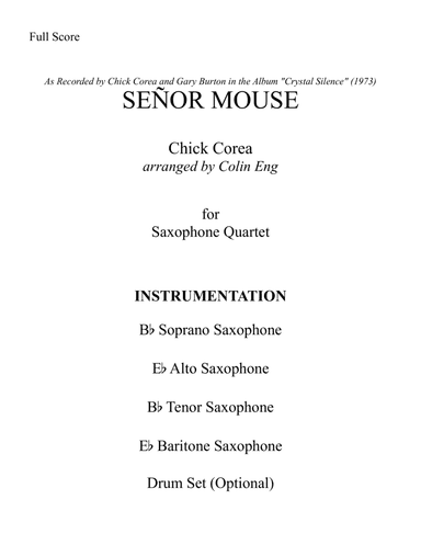 Captain Senor Mouse (arr. Colin Eng)