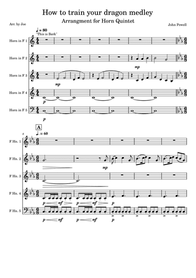 How To Train Your Dragon (arr. Joe Goh)