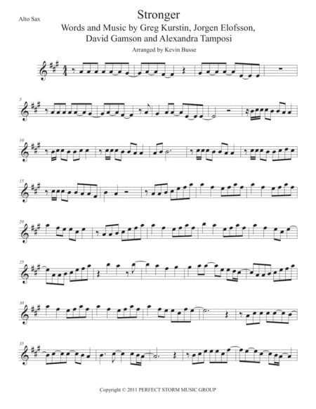 Stronger (What Doesn't Kill You) (arr. Kevin Busse)