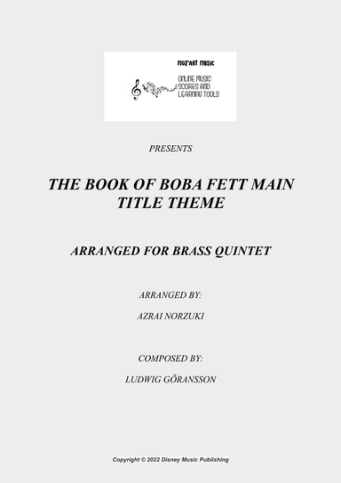 The Book Of Boba Fett Main Title Theme (arr. Azrai Norzuki)