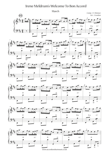 Irene Meldrum's Welcome To Bon Accord (arr. Julia Gordon)