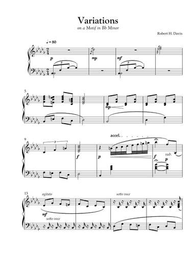 Variations on a Motive