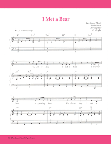 I Met a Bear (arr. Hal Wright)