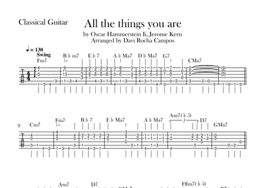 All The Things You Are (arr. Davi Rocha Campos)