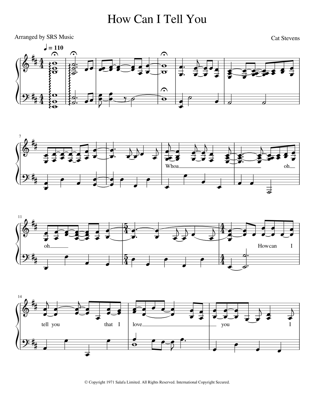 How Can I Tell You (arr. SRS Music)