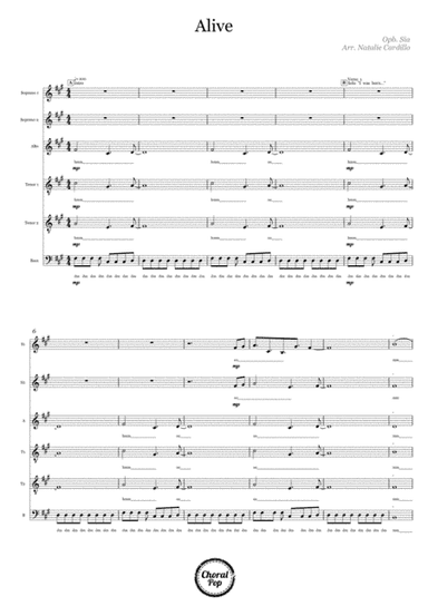 Alive (arr. Natalie Cardillo)