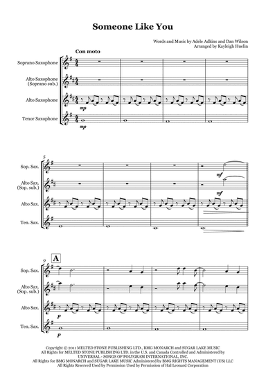 Someone Like You (arr. Kayleigh Huelin)